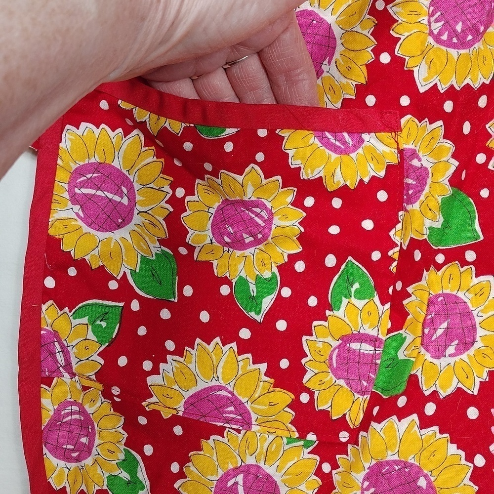 Floral Kitchen Apron One Size - Picture 6 of 8